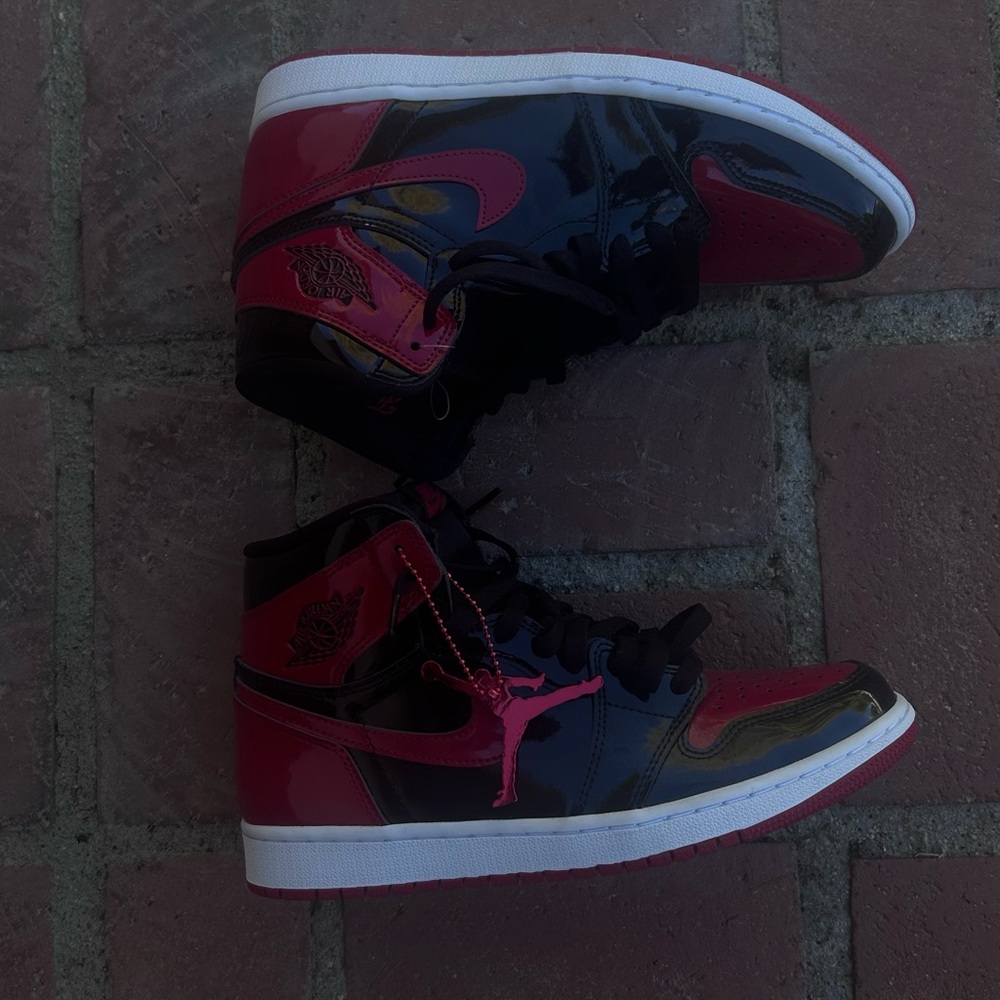 Black and Red High-Top Sneakers